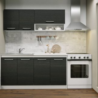 Set Mobila Bucatarie Mina 160 Alb/Ferrara C10