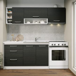 Set Mobila Bucatarie Mina 200 Alb/Ferrara C08