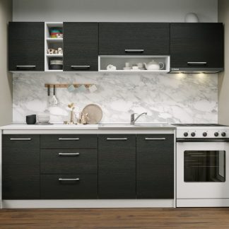 Set Mobila Bucatarie Mina 240 Alb/Ferrara C06