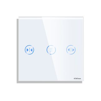 Panou Intrerupator Jaluzele cu Touch Mini din Sticla LUXION