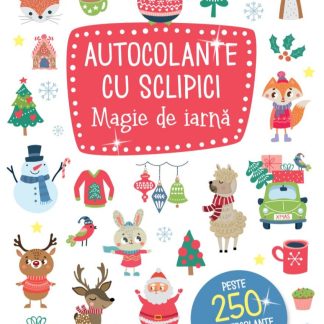 Autocolante cu sclipici. Magie de iarna