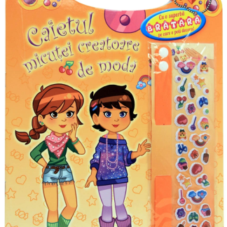 Caietul micuței creatoare de modă. La cumpărături. Portocaliu