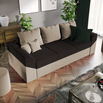 Canapea Extensibila Cali crem / maro