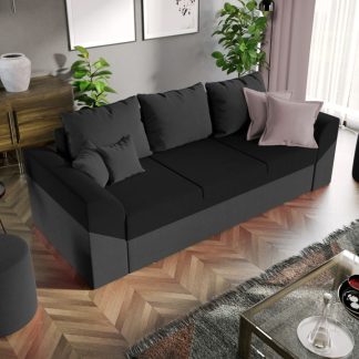 Canapea Extensibila Cali gri antracit / negru