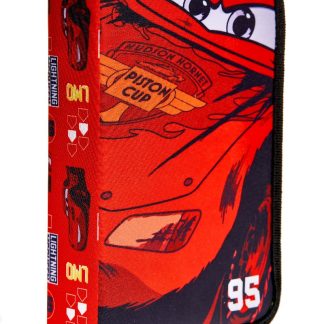 Penar cu 1 fermoar si 2 flapsuri, echipat, 32 piese Cars