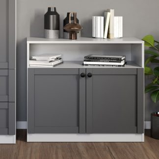 Comoda Grafit cu usi