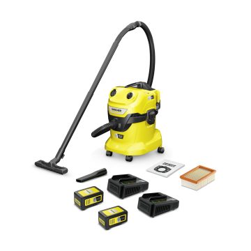 Kärcher - Aspirator umed-uscat cu acumulator WD 4-18 Dual Battery Set V-20/22