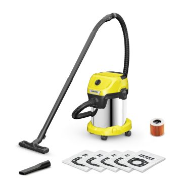 Kärcher - Aspirator umed-uscat WD 3 S V-17/4/20 + 4 Saci filtranti