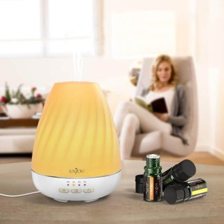 Difuzor aromaterapie Anjou ADA003, 200ml, LED 7 culori