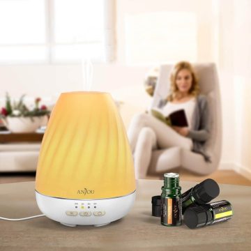 Difuzor aromaterapie Anjou ADA003, 200ml, LED 7 culori