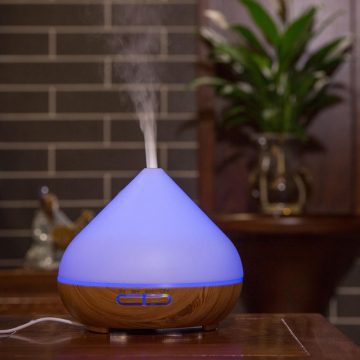 Difuzor aromaterapie uleiuri esentiale cu Ultrasunete TaoTronics, LED 7 culori