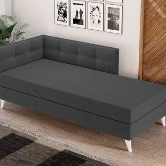 Divan / Pat o persoana tapitat Gri Antracit Story Fix