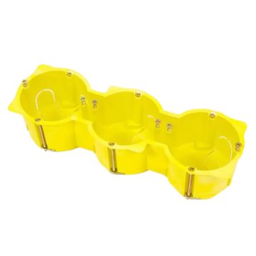 Doza intrerupator pentru rigips tripla COURBI
