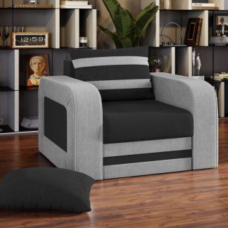 Fotoliu Camila Gri Antracit / Gri Deschis