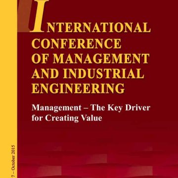 ICMIE 2015. Management - The Key Driver for Creating Value