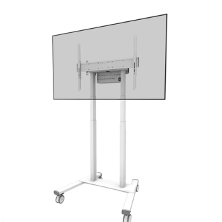 Stand mobil motorizat Neomounts by Newstar pentru display-uri cu diagonala 37inch-100inch, suporta pana la 110 kg, ajustare pe inaltime pana la 65 cm (35mm/secunda), VESA min. 100x100 mm, VESA max. 800x600