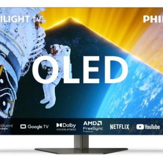 Televizor OLED Philips 139 cm (55inch) 55OLED819/12, Ultra HD 4K, Smart TV, Ambilight, WiFi, CI+