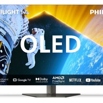 Televizor OLED Philips 139 cm (55inch) 55OLED819/12, Ultra HD 4K, Smart TV, Ambilight, WiFi, CI+