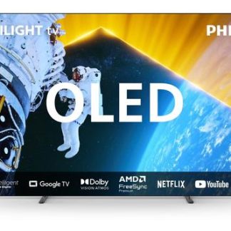 Televizor OLED Philips 195 cm (77inch) 77OLED819/12, Ultra HD 4K, Smart TV, Ambilight, WiFi, CI+