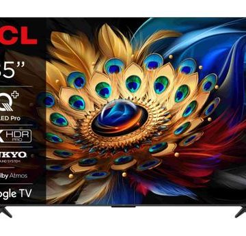 Televizor QLED TCL 216 cm (85inch) 85C655, Ultra HD 4K, Smart TV, WiFi, Google TV, CI+
