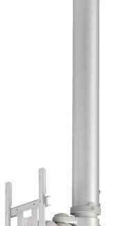 Suport Tavan NewStar FPMA-C200, 10inch - 40inch, 20 Kg (Argintiu)