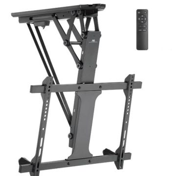 Suport electric de tavan Maclean MC-880T, pentru televizor, telecomanda, 32inch-70inch, 35kg (Negru)