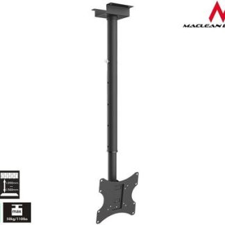 Suport Tavan Maclean MC-580, 17inch - 37inch, 50 Kg (Negru)