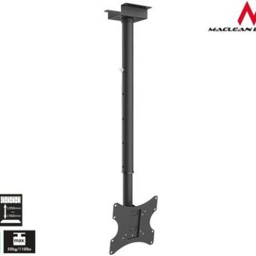 Suport Tavan Maclean MC-580, 17inch - 37inch, 50 Kg (Negru)
