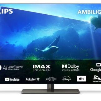 Televizor OLED Philips 106 cm (42inch) 42OLED818/12, Ultra HD 4K, Smart TV, WiFi, CI+