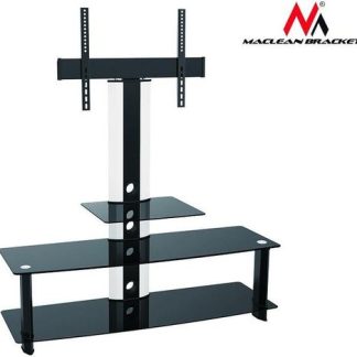 Stand TV Maclean MC-626, 32inch - 55inch, Sticla temperata, 40 Kg (Negru)
