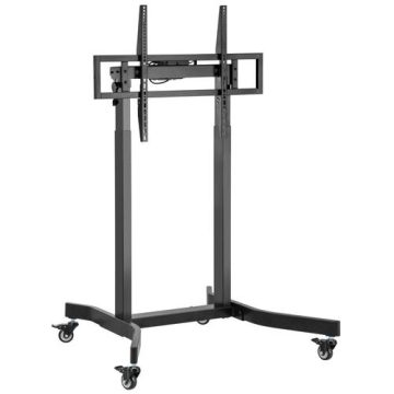 Stand TV Techly ICA-TR68M, inaltime reglabila, 55inch - 100inch, telecomanda inclusa (Negru)