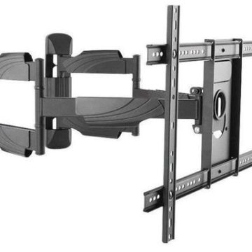 Suport inclinat si pivotant pentru TV LogiLink BP0047, cu montare pe colt, 37inch - 70inch, 45 Kg (Negru)