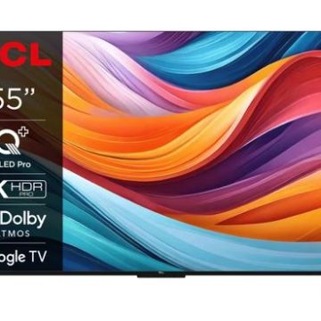 Televizor QLED TCL 139 cm (55inch) 55T7B, Ultra HD 4K, Smart TV, WiFi, CI
