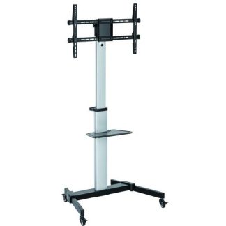 Stand TV aluminiu, universal, reglabil inaltime, raft inclus, 37 - 86 inch, Techly ICA-TR1546