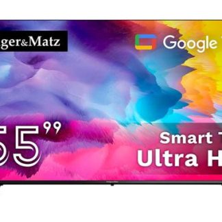 Televizor LED Kruger&Matz 139 cm (55inch) KM0255UHD-SA, Ultra HD 4K, Smart TV, WiFi, CI+