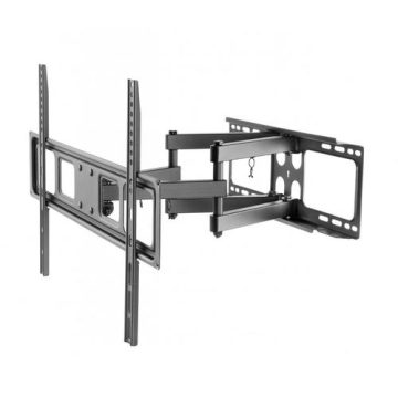 Suport TV de perete cu brat Nexio NX-LPA52-466, full-motion, reglabil, 37-70 inch, capacitate sustinere 40KG (Negru)