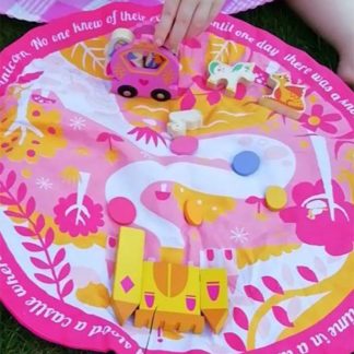 Jucarie din lemn premium Traistuta cu Povesti Fermecate, 16 piese