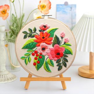 Kit Broderie DIY, Florile iubirii