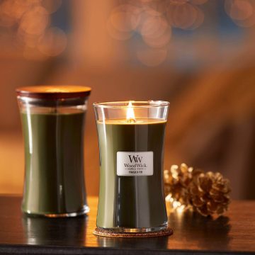 Lumanare parfumata Woodwick frasier fir Borcan mare