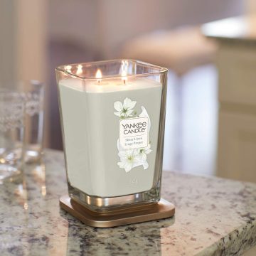Lumanare parfumata Yankee Candle elevation collection sheer linen Borcan mare