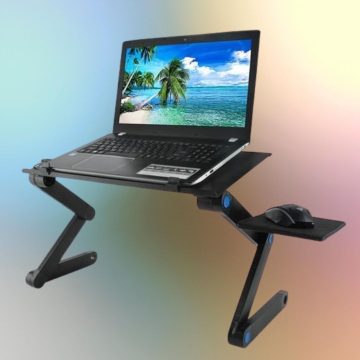 Masuta laptop cu ventilator usb si mousepad
