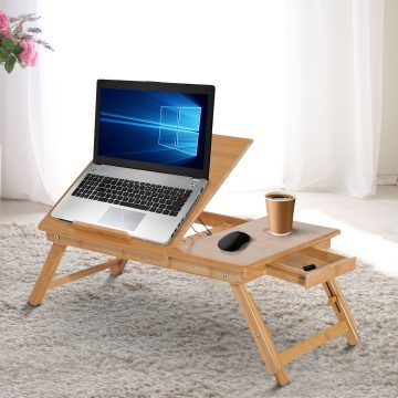 Masuta laptop pliabila cu orificii de ventilare