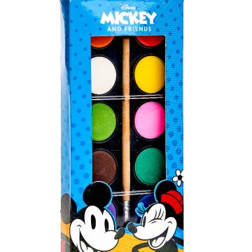 Acuarele Disney Mickey & Friends 12 culori cu pensula
