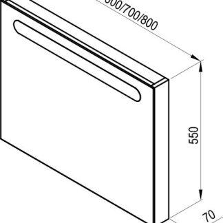 OGLINDA CHROME 600  Ravak ( stoc bucegi )