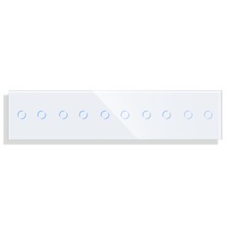 Panou 5 Intrerupatoare Duble cu Touch din Sticla LUXION