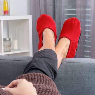 Papuci cu incalzire la microunde, Rosii