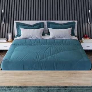 Pat Dormitor Tapitat Alb Sonoma 180x200