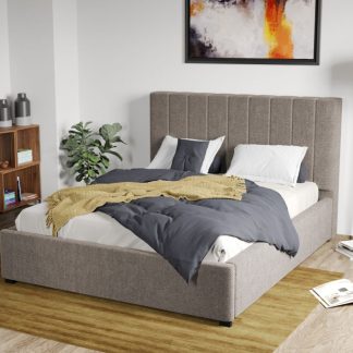 Pat Tapitat Adam cu somiera fixa Bej - Eden 4 180x200