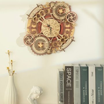 Puzzle 3D Ceas de perete Zodiac Mecanic Robotime