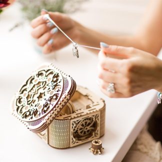 Puzzle 3D Cufar Comori - Model Mecanic din Lemn Ugears